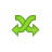 arrow cross down Icon